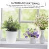 Levemolo 3pcs Automatic Watering Flower Pots Practical Self Watering Planter