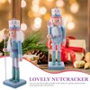 Gatuida Nutcracker Christmas Decorations: 25cm Wooden Nutcracker Soldier Traditional Xmas