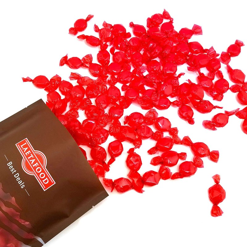 LaetaFood Arcor Cinnamon Discs Hard Candy, Red Wrap (1 Pound