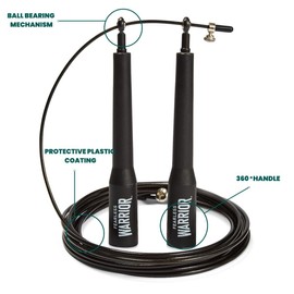 Cimac Skipping Jump Rope, Steel Speed Fitness Cable, Lightweight, Adjustable, Durable, Tangle Free, Workout Equipment For Gym, Home, Hiit, Training With Spare Cable And Carry Bag