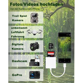 GNUADZ 2 in 1 SD Card Reader USB C, USB C Card Reader, Type-C to SD Card Reader Adapter, SD Card Reader Photography Memory Card Adapter SD Card Adapter for SDXC/SD/Micro SDXC/Micro SDXC/MicroSD/RS