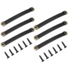PATIKIL 7" Leather Drawer Pulls with Iron Sheet, 6 Pcs