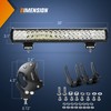 Nilight 20 Inch 126W Spot Flood Combo LED Light Bars