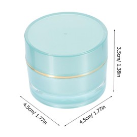 TOVINANNA Small Cream Storage Jars Set of 6 Acrylic Travel Containers with Lids Leak Proof for Creams