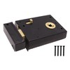 Rim Latch Snib Lock Black Surface Mounted Lock for Bathrooms
