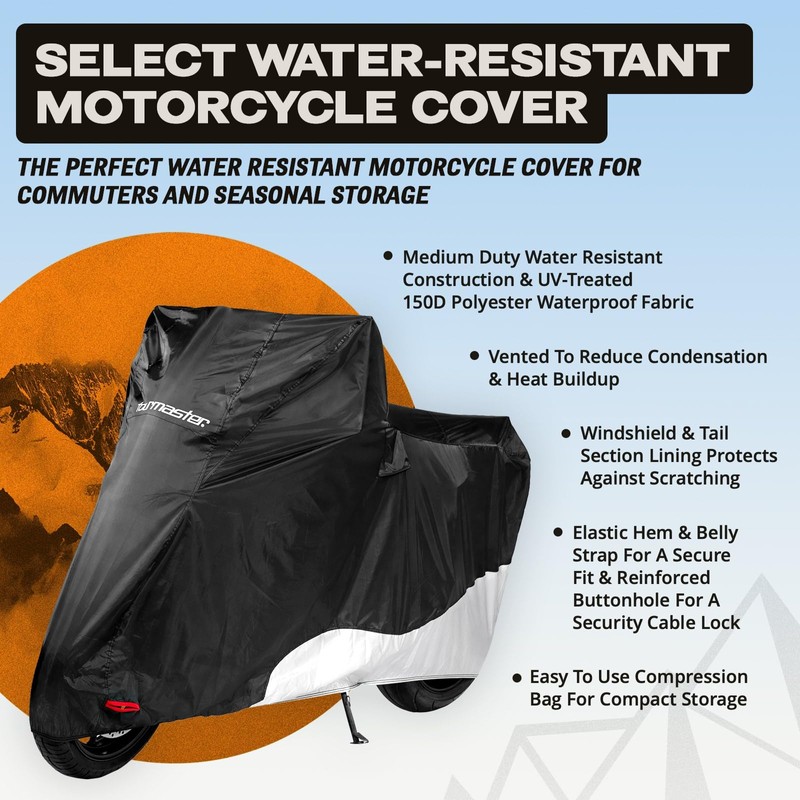 Tourmaster Select Water Resistant Motorcycle Cover