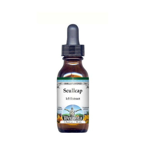 Scullcap Glycerite Liquid Extract (1:5) - Vanilla Flavored (1 oz,