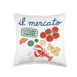 Coast Tomato Girl Summer Throw Pillow