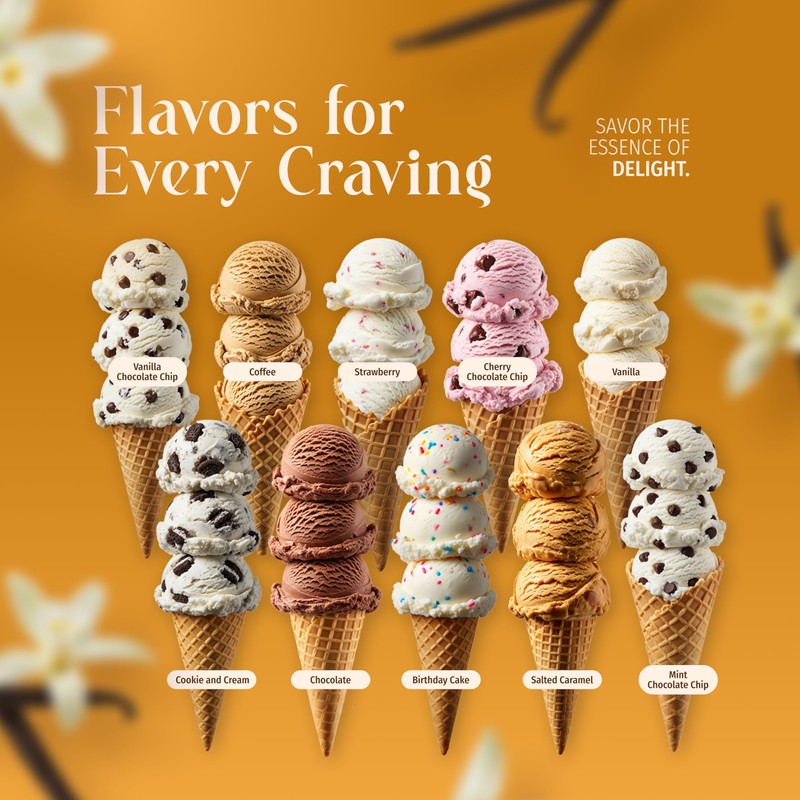 Triple Scoop - Premium Vanilla Ice Cream Mix For Ice