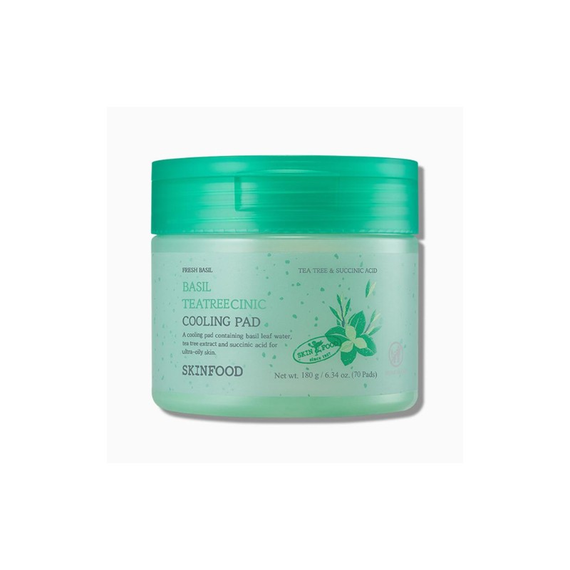 Skinfood [Skinfood]Basil Tea Tree Clinic Cooling Pad (70ea)