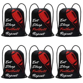 Cheelyvin.H 6 Pcs Football Party Favors Goodie Bags for Gym, Travel, Swimming, Beach, Set for Adults Kids
