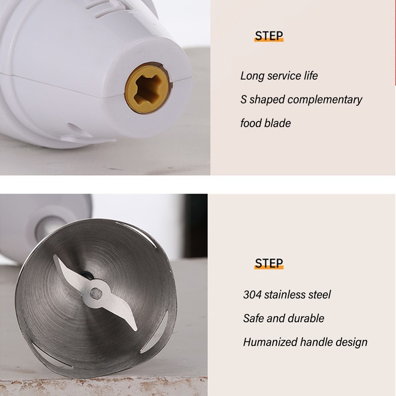 Handheld Blender ABS and Stainless Steel Safe Powerful Stick Mixer