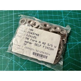 TR Fastenings Pack of 100pcs TR Fastenings A2 304 Stainless Steel M8 DIN125 Washers, 8mm 5/16"