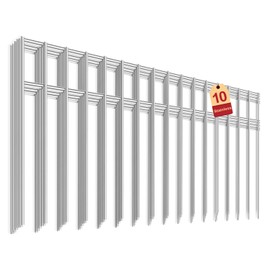 Stainless Animal Barrier Garden Fence 10Pack, 32x10in No Dig Animal Fence No Digging Underground for Dogs Metal Fence Panels for Garden Yard Outdoor