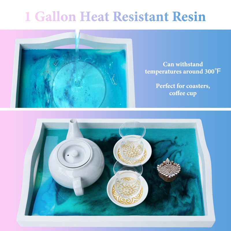 Epoxy Resin 1 Gallon - Crystal Clear Epoxy Resin Kit