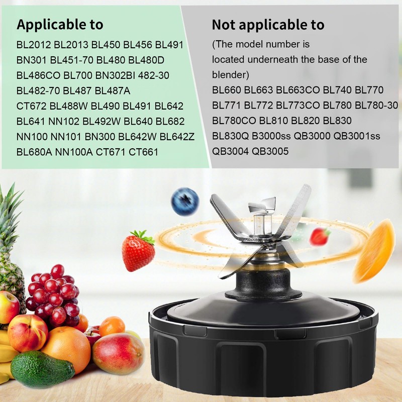 Blender Replacement Parts, 2pcs 24oz Cups with to-Go Lids and