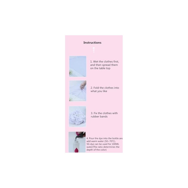 DOTUHAO Tie Dye Powder, Rose Red - Clothing Dye, Procion