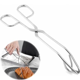JUJUGO Kitchen Tongs, Triangle Tongs, Total Length 9.4 inches (24 cm), Anti-Slip, Frying, Kitchen Utensils, Cookware, Dishwasher Safe