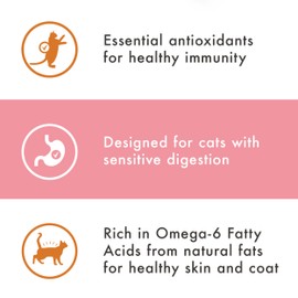 NUTRO WHOLESOME ESSENTIALS Natural Dry Cat Food, Sensitive Cat Chicken, Rice & Peas Recipe Cat Kibble, 3 lb. Bag