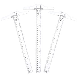Mr. Pen- 12 Inches Plastic 3 Pack, T Square Ruler, Transparent, Drafting T Square, T Ruler for Crafting, Clear