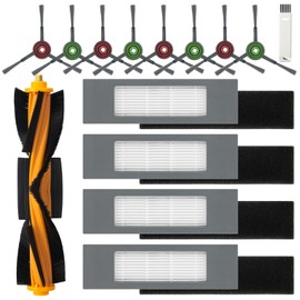 Set of 14 Replacement Parts Accessories for Ecovacs Deebot N8 / N8+ / N8 Pro / N8 Pro+ / T9 / T9+ / N10+ / T8 / T8+ / T8 AIVI / T8 AIVI+ / T8 MAX, 1 Main Brush 4 Filters 8 Side Brushes 1 Cleaning