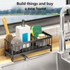 Tookie Sink Caddy kitchen Organzier, Quick-Dry Sponge Caddy Organizer with
