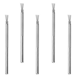 5Pcs Useful Feather Wire Texture Brush Practical Sculpture Feather Pin Metal Clay Needle Tools Wire Texture Brush for Carving Sculpting Modeling