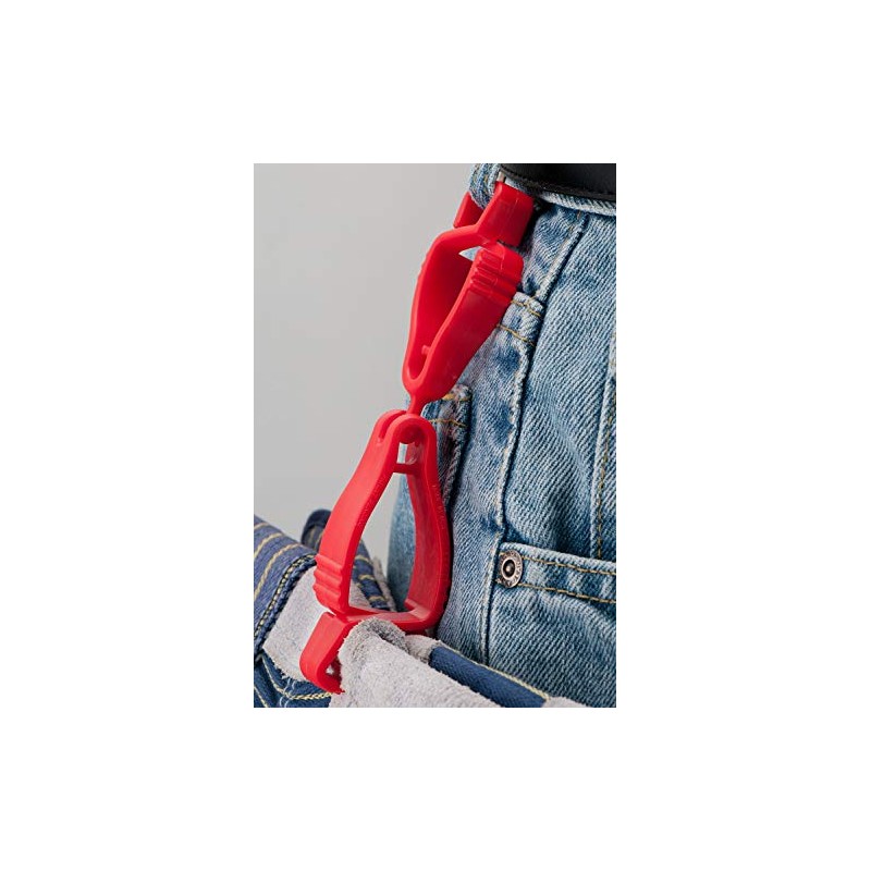 Handi Klip Glove Clips, Fire Red