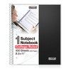 Dunwell College Ruled Spiral Notebook (Black), 1 Subject Notebook 8.5