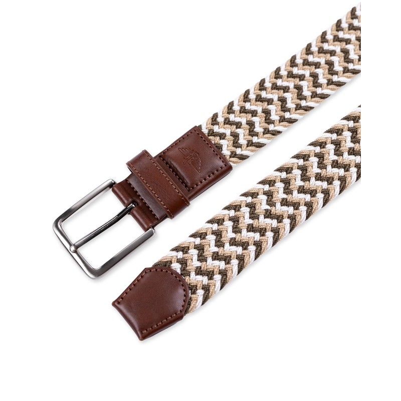 Dockers Men's Casual Everyday Braided Fabric Fully Adjustable Web Belt,