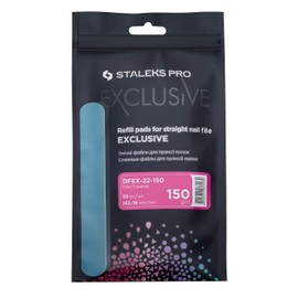 Staleks Disposable File for Straight Nail File Exclusive 22 (Pack of 50) (DFEX-22-150 Grit)