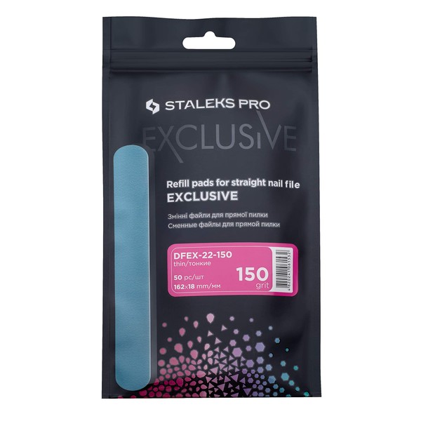 Staleks Disposable File for Straight Nail File Exclusive 22 (Pack