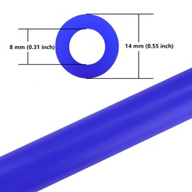 Ucreative 5FT ID 5/16" (8mm) High Temperature Silicone Vacuum Tubing Hose 130PSI Max Pressure Blue