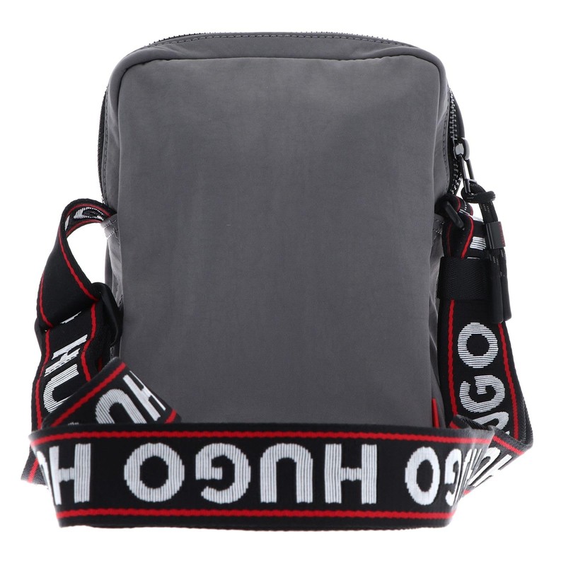 HUGO Quentyn NS Zip Crossbody Grey, gray