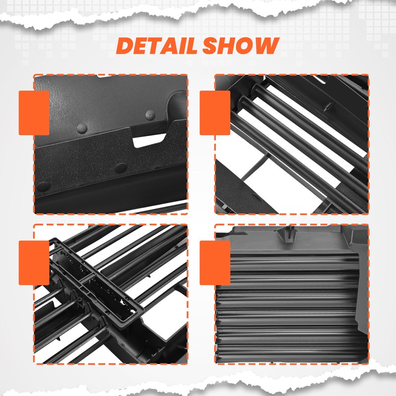 HECASA Active Grille Shutter Assembly w/o Actuator Compatible with 2013-2018