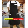 S&S UKessentials Cotton aprons for men adjustable neck Bib large