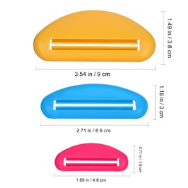 TOVINANNA 18pcs Toothpaste Tube Squeezer Ergonomic Squeezer for Lotions Paint Reduces to Use for Home and Travel