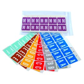 Doctor Stuff - Alphabet Letters for File Folders, Binder Refills on Ringbook Sheets, 1010 Assorted Labels, NO Binder or Indexes, VRE/GBS 8850 - VRAM Series Compatible Alpha Stickers, 1.3" x 1.25"