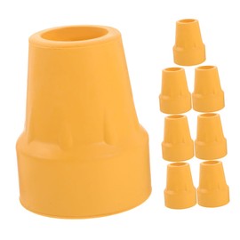 Ipetboom 8pcs Non Slip Crutch Tips for Walking Sticks Durable Rubber Cane Foot Protectors Lightweight Trekking Pole Accessories Extra Skid Protection Easy to Install