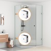 Bathlink Polished Chrome Glass Clamp for Bathroom, 2PCS Shower Glass