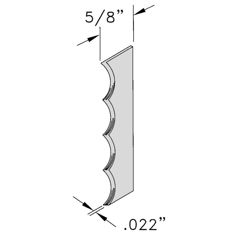108" Boneless Scalloped Blade for Model BIRO-1433