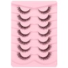 False Eyelashes 6D Lightweight Natural Comfortable Demi Wispy Cat Eye