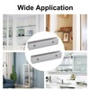 UFURMATE Glass Clamp, 4Pcs Adjustable Rectangle Glass Shelf Bracket Aluminum