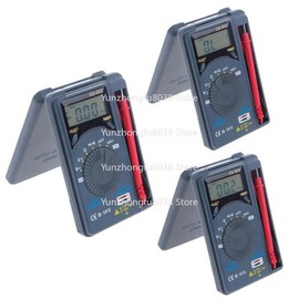 XB866 미니 자동 범위 LCD 멀티미터 AC 테스터 도구 디지털 포켓 커패 볼트미터 XB866 Mini Automatic Range LCD Multimeter AC Tester Tool Digital Pocket Capacitance Voltmeter [Bla]