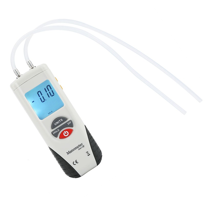 HT‑1890 Handheld Digital Manometer Differential Gauge Air Pressure Meter 11