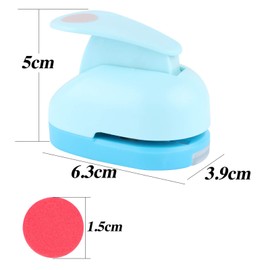 Paper Punch Set of 4 Motif Punch Set Motif Hole Punch Set Round Star Heart Cherry Blossom for Paper DIY Scrapbook Photo Album Craft 15 mm Medium for Crafts with Paper