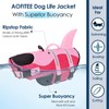 AOFITEE Small Dog Life Jacket, Shark for Swimming, High Flotation