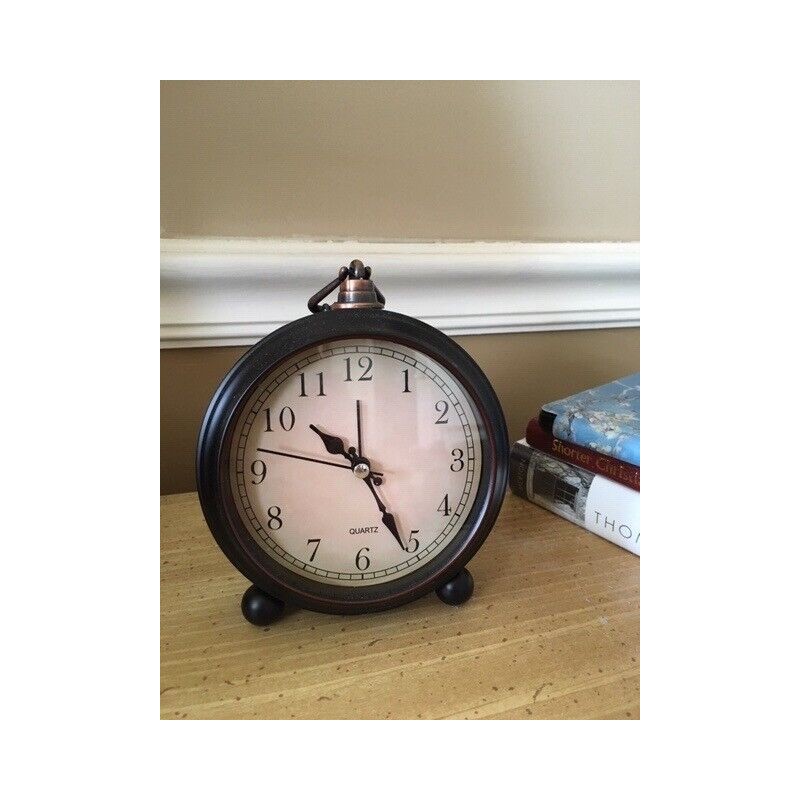Clock Vintage Retro Style Analog Alarm Clock, 4 inch Super