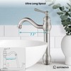 gotonovo Single Handle Vessel Sink Faucet 360° Swivel Bathroom Faucet