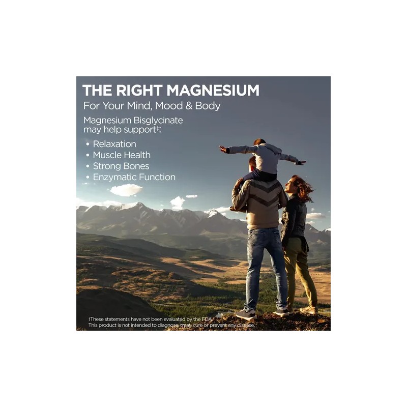 Kal Magnesio Bisglicinato Quelado Vegano 180 Tabletas